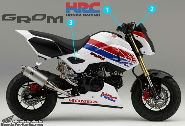bijwoord Interactie resterend New Honda Grom / MSX125SF Race Bike - Built by HRC / Osaka Motorcycle Show  | Honda-Pro Kevin