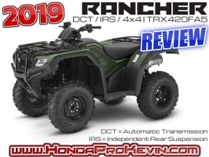 2019 Honda Rancher 420 DCT / IRS ATV Review & Specs | TRX420FA5