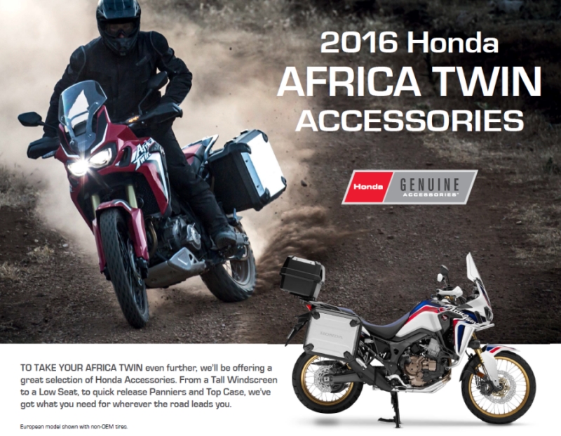 New 2016 Honda Africa Twin Accessories | CRF1000L | Honda-Pro Kevin